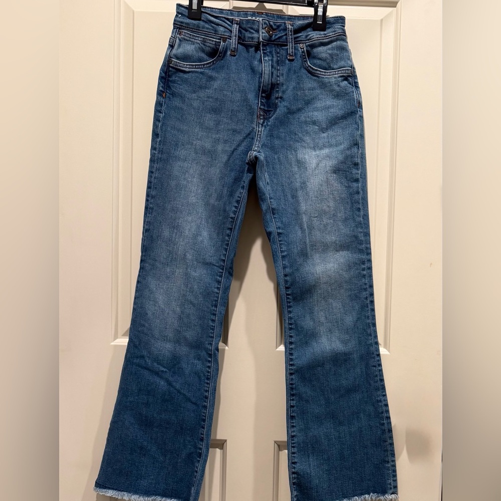Tecovas Women's Flare Jeans in Classic Blue